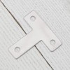 Pxyelec 20Pcs 3 Holes Angle Plate Corner Brace Flat T