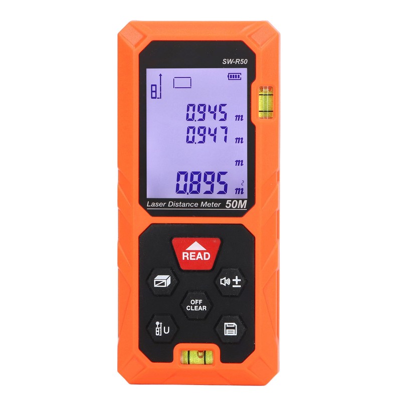 Handheld Laser Distance Meter High Accuracy Double Sensing Holes Digital