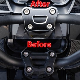 BAKAFOH Aluminum Handlebar Riser Top Cover Clamp Kit For Can Am Spyder F3 F3-S F3-T 2015-2024, RT RT-S 2020-2024 Handlebar Accessories
