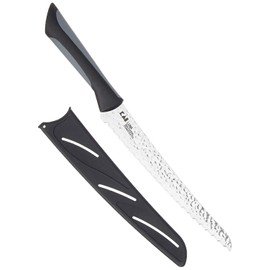 Kai PRO Luna Bread Knife 9”, Wide Serrations are Gentle on Bread, Comfortable Handle Offers Secure Grip in Wet Conditions Serrated Kitchen Knife