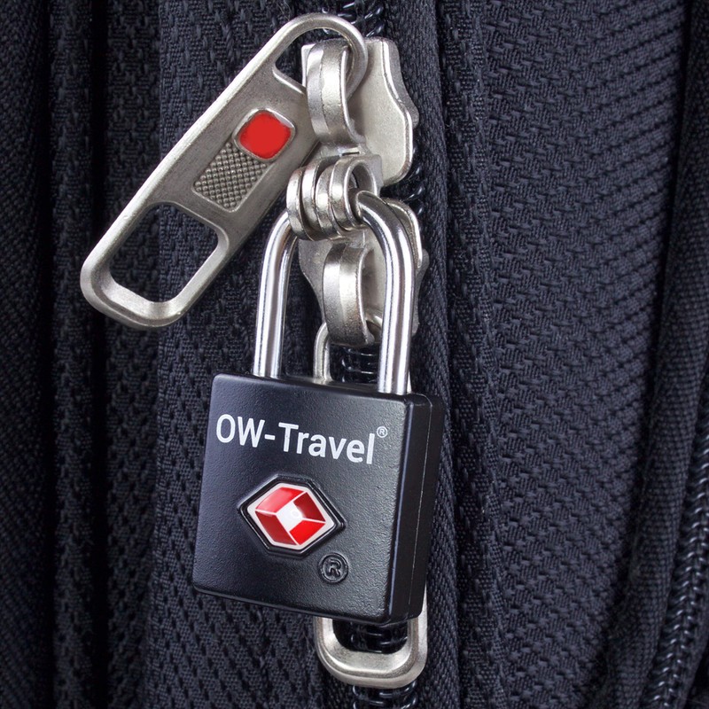 OW-Travel Lock with Key Suitcase Lock Padlock Luggage Lock Security