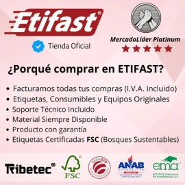 Etiqueta Térmica Para Impresora Portátil 38x25 Mm C400 R1                                                                                             
