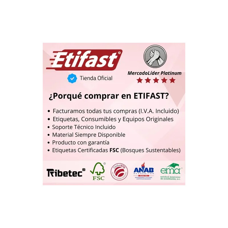 Etiqueta Térmica Para Impresora Portátil 38x25 Mm C400 R1