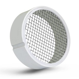 PVC Termination Cap Mesh Screen Vent Cover, Furnace & Roof Vent Cap, Stainless Steel Wire Round Exhaust Pipe Cover End 2" Inner & 2-3/8" Outer Diameter
