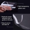 LWBTOSEE Shower Face Eye Protector Shield, Transparent, 100PCS, Size 7.9"*3.5"