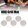 5Pcs High Temperature Resistant Barbecue Round Mat Reusable Non Stick