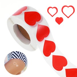 500 Pieces Tanning Stickers for Body, Self Adhesive Heart Pattern Sun Tattoo Stickers for Tanning Hawaiian Perforated Bed Sticker Removable Tan Sticker for Woman Kids Summer Beach Face Accessories