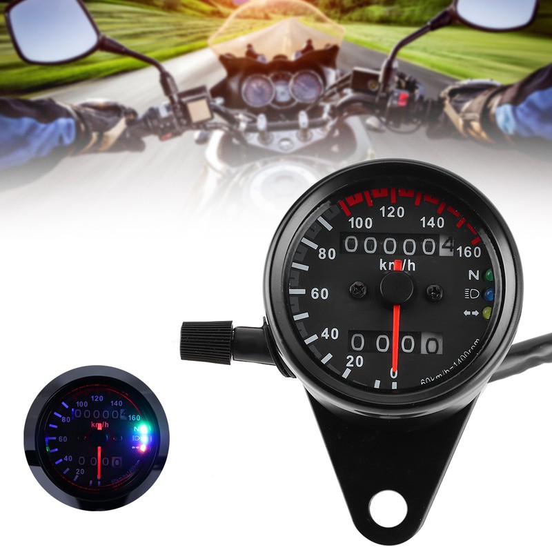 12V LED Odometer Speedometer Tachometer Retro Style High Accuracy for