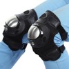 2 Pcs Stainless Steel Motorcycle Motocross ATV Adults Knee Pads