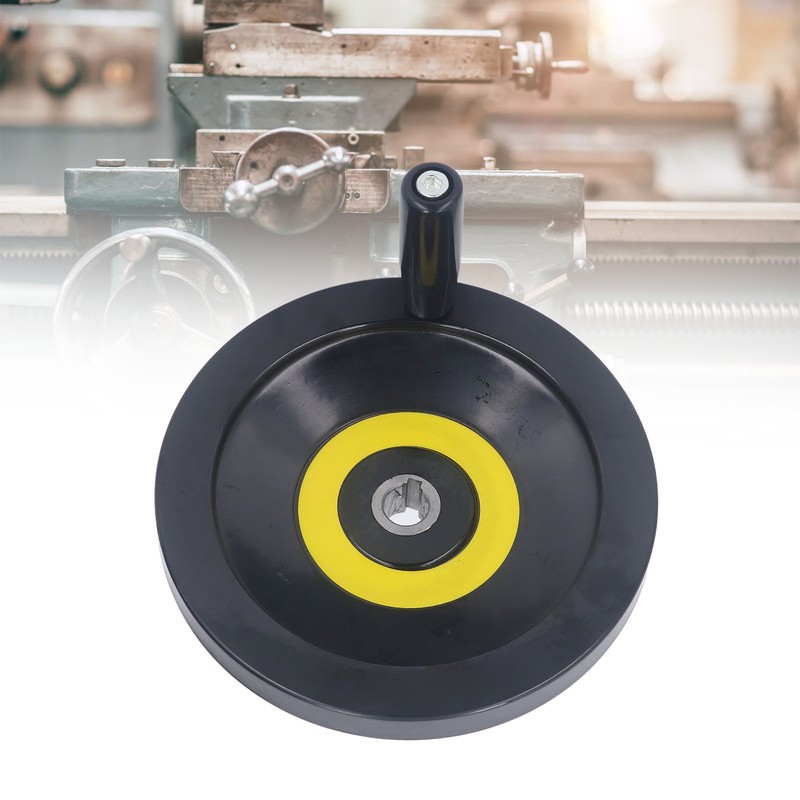 Revolving Handle Hand Wheel 18x200mm Backside Corrugated Hand Crank Handwheel