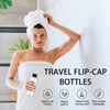 100 ml Travel Bottles Set (5 Pieces) with Flip Cap,