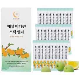 Wolindamhwa Plum Vitamin Jelly Stick 20 g x 30 K-Beauty Superfood High-Quality Hwangmaesil Plums & Vitamin Complex Practical Stick for Travel Feel-Good Product for Health