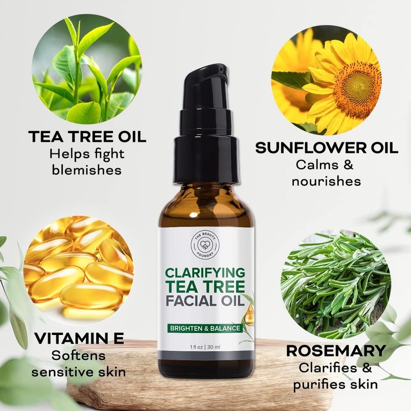 Tea Tree Facial Oil Clearing Antioxidant-rich beauty targeting acne and