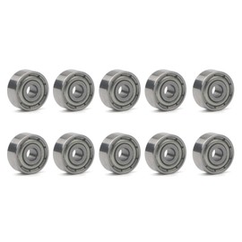 Unxuey 3x10x4mm Deep Groove Ball Bearing Model Roller Skate Bearing Repair Parts 623ZZ 623Z 80023 Pack of 10