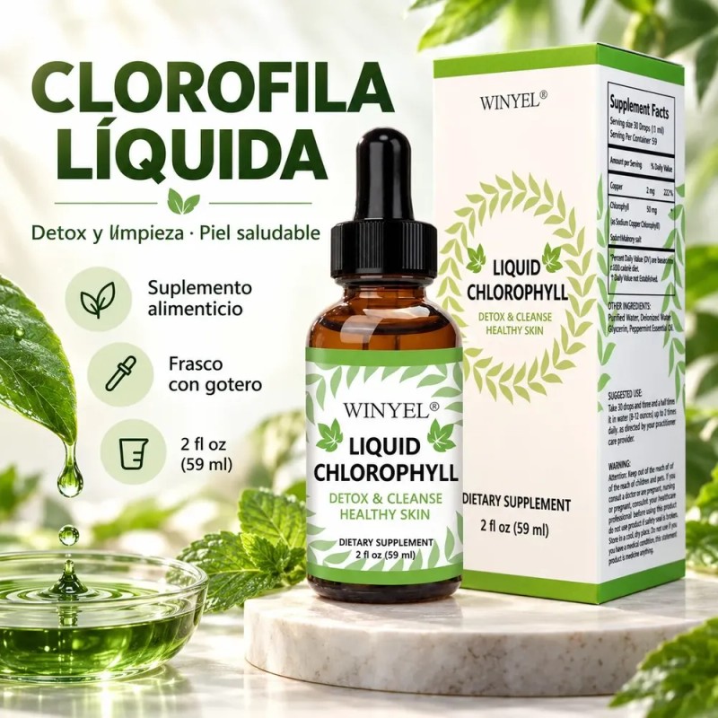 General - Winyel Gotas Clorofila Líquida Suplemento Natural