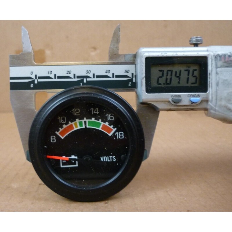 Datcon 12V, Model 830 Voltmeter Gauge, pn 06863-90