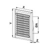 Ducting Ventilation Cover 100mm / 4" Wall / Ceiling Air