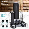 Ivation Wine Gift Set – Includes Electric Opener, Aerator, Vacuum