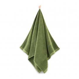 ZWOLTEX - Handtuch und Badetuch Groß 30x50 cm 50x100 cm 70x140 Set Grün Paulo - Duschtuch Ägyptische Baumwolle, Sauna Badetuch Handtuch Groß, Strandhandtuch, Bath Towel
