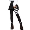 SOXXI Women's Long Thigh High Socks, 3 Lines x Plain,