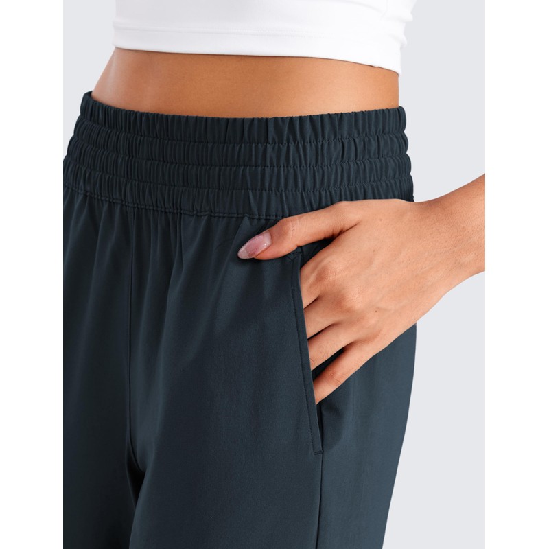 CRZ YOGA Lightweight Wide Leg Pants for Women 30" High