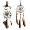 Dreamcatcher Canada Small 1 Piece with Feather Shells Car Pendant