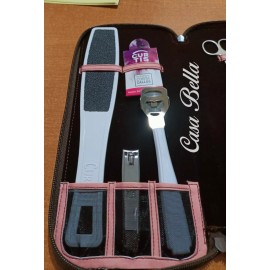 Curtis Kit De Pedicure Curtis Con 9 Piezas Profesional Color Rosa
