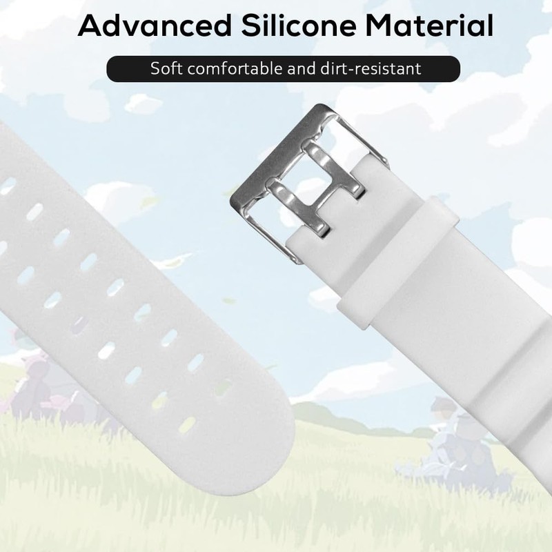 Chanvoo Soft Silicone Band Compatibile with Poke Go Plus +