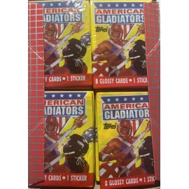 (1) 1991 American Gladiator Sports TV Show Trading Card Pack Vintage