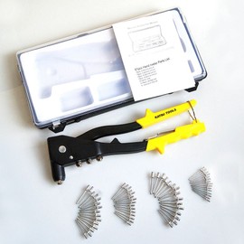 KATSU Tools 61PCs Hand Riveter Set in Plastic Case 405515