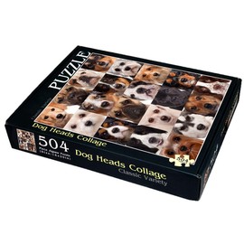 Dog Heads Collage 504 Piece Jigsaw Puzzle 16" X 20"