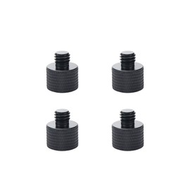 Dahszhi Mic Screw Adapter, Aluminum Alloy Thread Adapter 5/8 Female to 3/8 Male for Mic Stand, Camera Monitor, Tripod, Microphone Holder 4 Pack