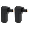 eMagTech 2pcs TosLink Optical Audio Adapter Angled 90 Degree Optical