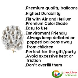 Silver 16th Birthday Balloons 12 Inch Age Printed Confetti Pearl Balloons Happy Birthday Balloons Birthday Decoration Pack of 16
