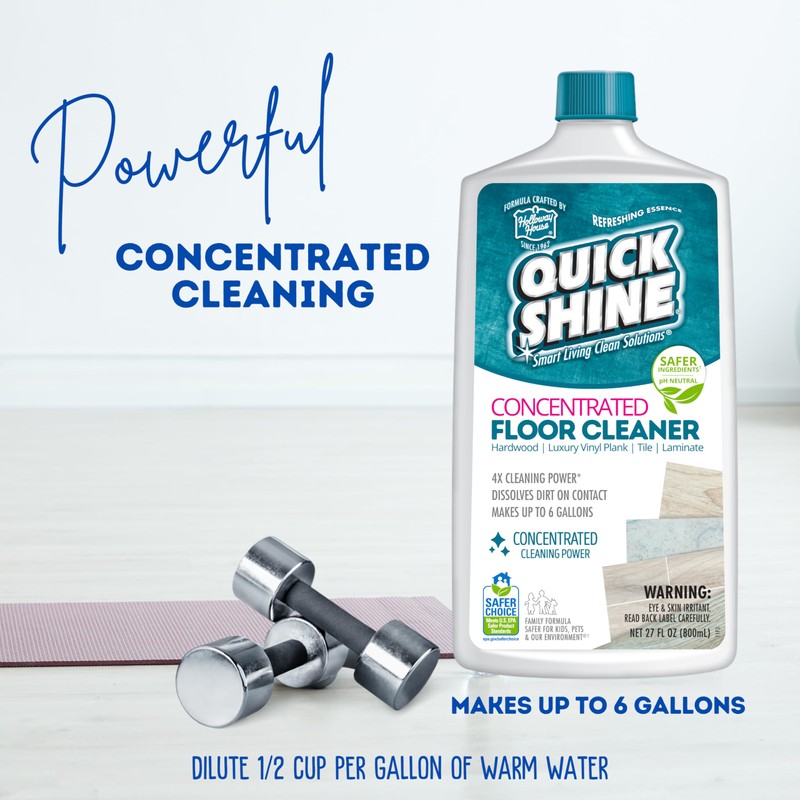 Quick Shine Multi Surface Concentrated Floor Cleaner 27oz, 6Pk |
