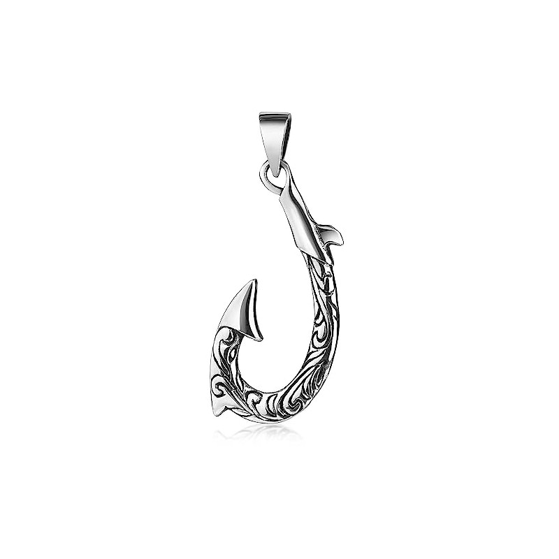 MATERIA by Matthias Wagner KA-23 Men's Pendant 925 Silver Fishing