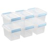 Ortodayes Stackable Storage Container with Lid, Plastic Storage Boxes Set