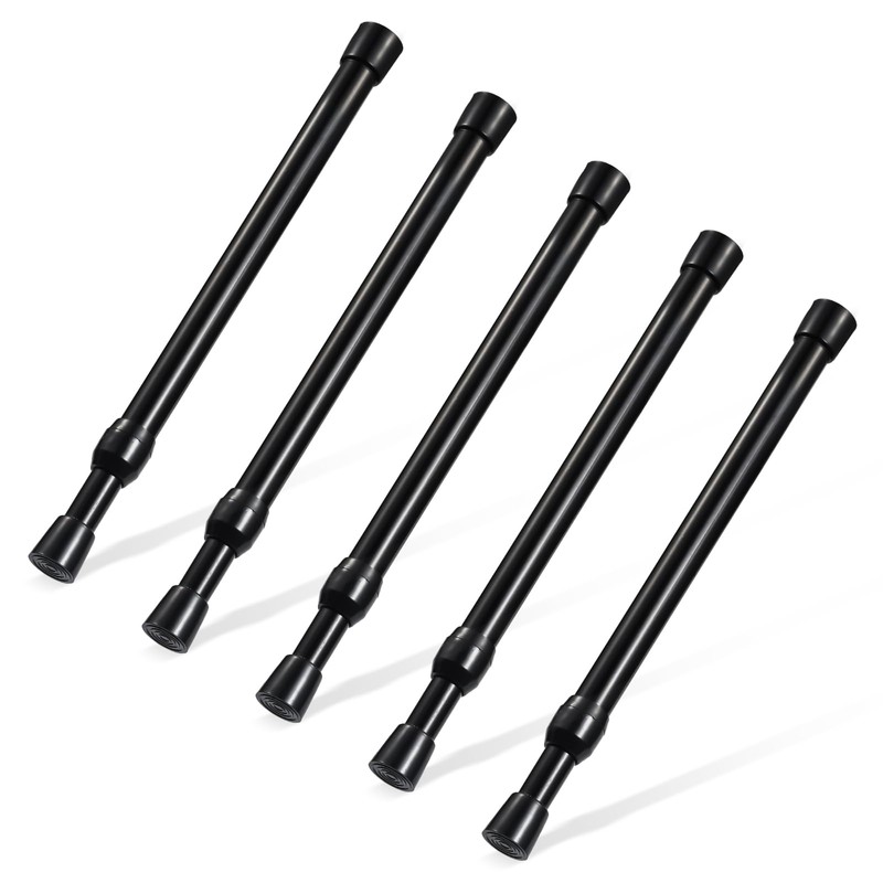 Goowin Small Spring Tension Rod, 5/8" Diameter No Drilling Expandable