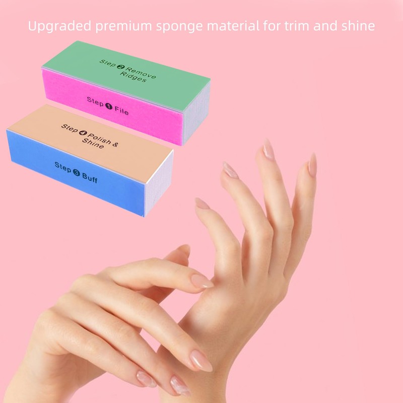 SKYPIA 2 Packs 4 Way Nail Buffer Block Nail Files