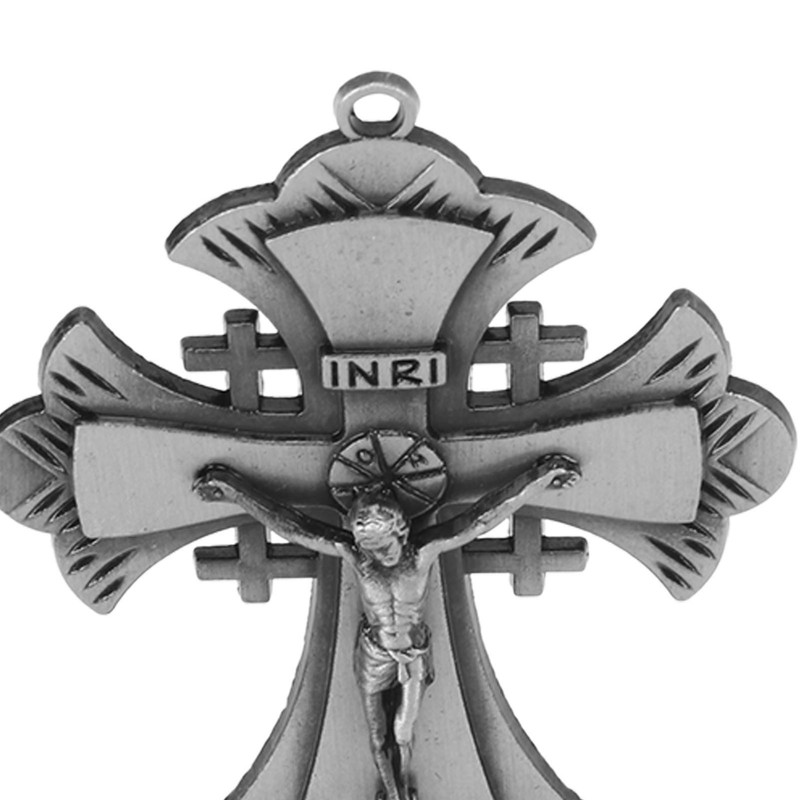 Jesus Statue Ornament Alloy Jesus Christ Cross Statue Figurine Christian