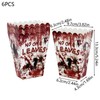 Halloween Disposable Tableware for Horror Parties – Bloody Handprint Paper