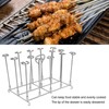 Fryer Skewer Stand Uniform Cooking Rust Resistance Stainless Steel Vertical