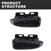 CROSSDESIGN Rear Window Switch Bezels Compatible with Chevy Silverado Sierra