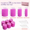 EHBELIF Jumbo Hair Rollers Set with Clips 34Pcs Rollers Hair
