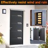LCGAOYA 1PCS Aluminum Door Rain Drip Guard Cap, 47 Inch