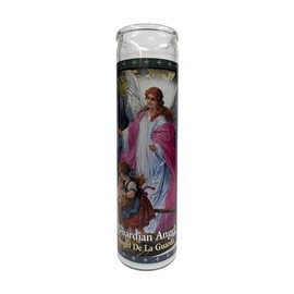 Generic Guardian Angel (Angel de la Guarda) Devotional Candle, White