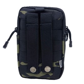 AGOZ Small Molle Pouch, EDC Utility, w/Detachable Cross Body Strap, Buckle Closure & Exterior Pen Sheath, Tactical Pouch, Molle Admin Pouch for Several Accessories, Duty Belt Pouch, Militar Grade Bag