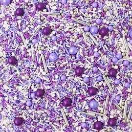 Perfectly Purple Sprinkles Mix | Valentine’s Day | Princess| Bridal Shower| Wedding Sprinkles, 2OZ (sample size)