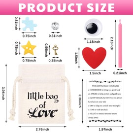 VioraWhite 108 Pcs I Love You Gifts Little Bag of Love for Him or Her Valentine's Day Gift I Love My Boyfriend Anniversary Love Gift for Girlfriend Boyfriend Couples Valentine Supplies