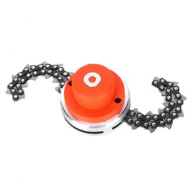Walfront Multifunctional Spiral Chain Trimmer Head Replacement Head Garden Lawn Mower Accessories Outdoor Grass Trimmer